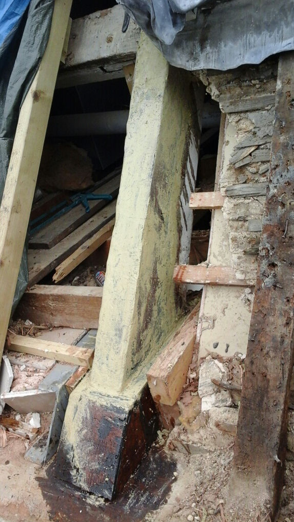 Completed Truss End Timber Repair
