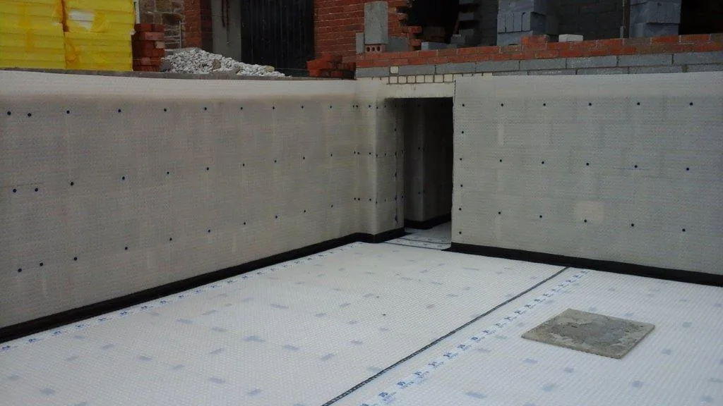 Type C (Drained Protection) Cavity Drain Membrane Installed to New Build Project
