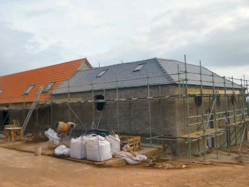 Barn Conversion In Progress - Structural Repair Work Undertaken.
