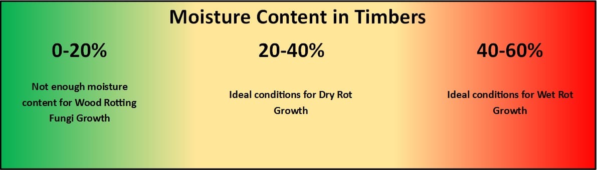 Moisture Content in Damp Timber.