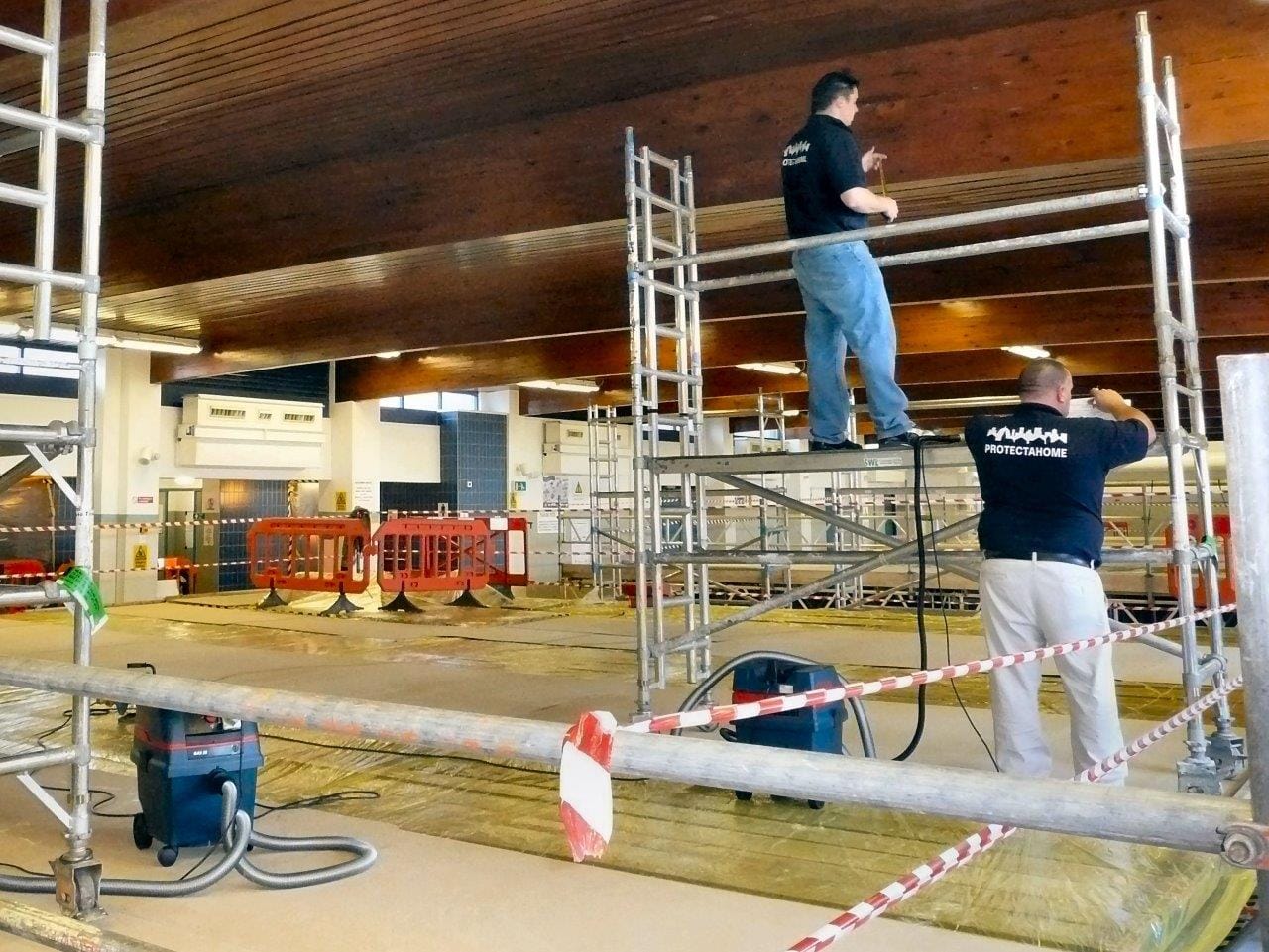 Glulam Repairs, Atherstone Leisure Centre