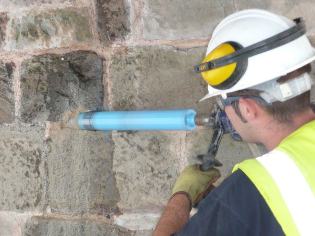 Diamond Drilling during Structural Repairs.