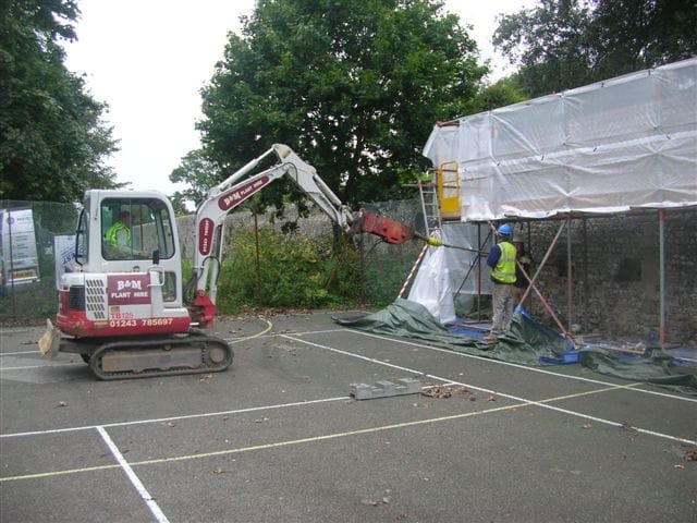 Protectahome Technicians Installing Platipus Anchors