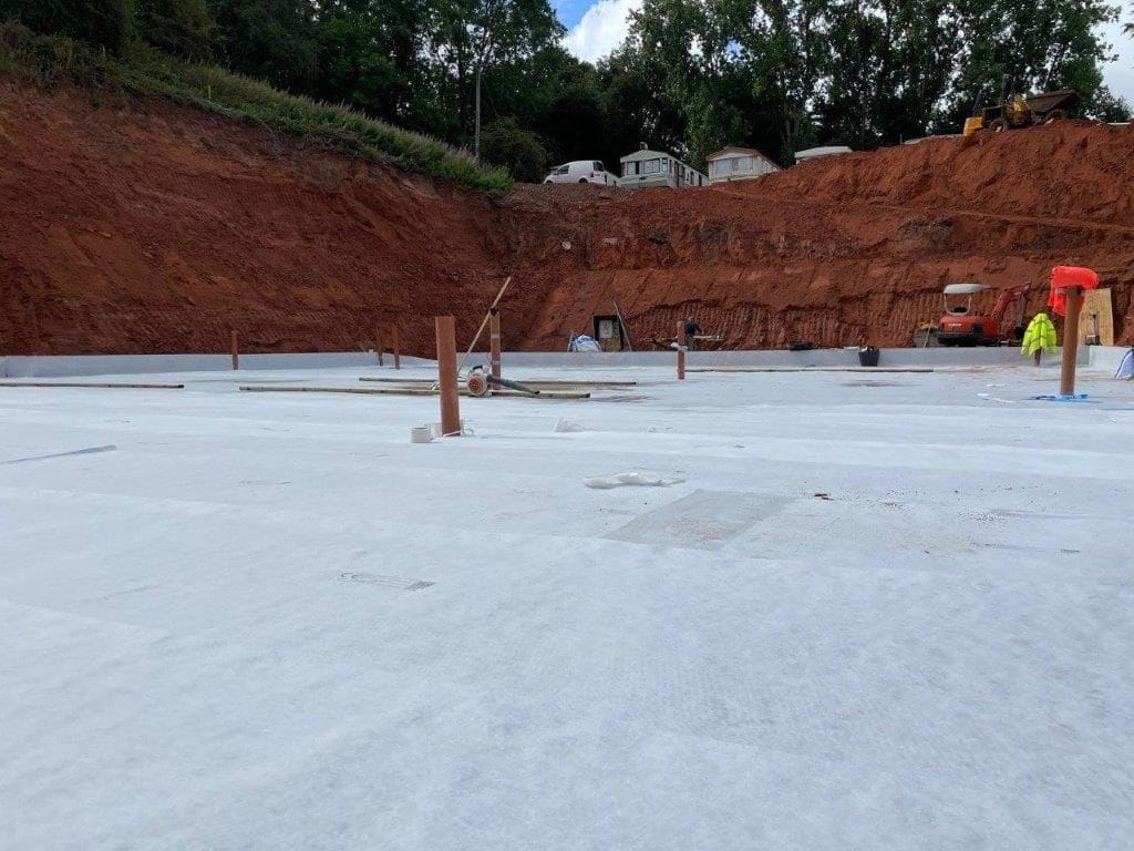 New build waterproofing specialist installation