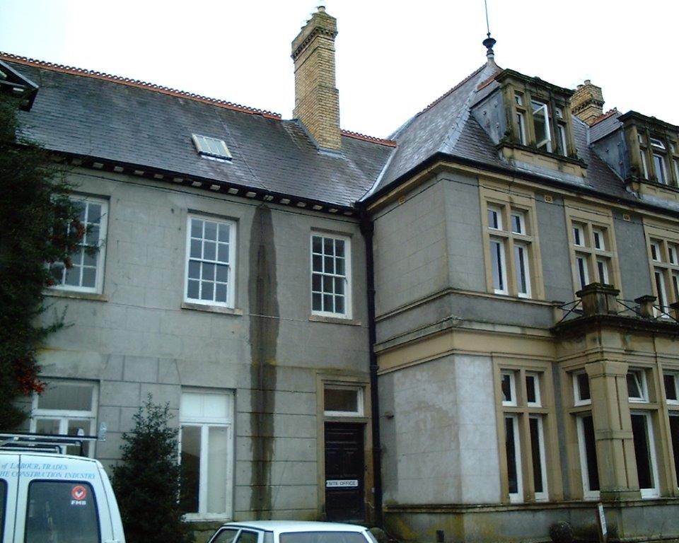 Penetrating damp causing a dry rot attack on internal timber. 